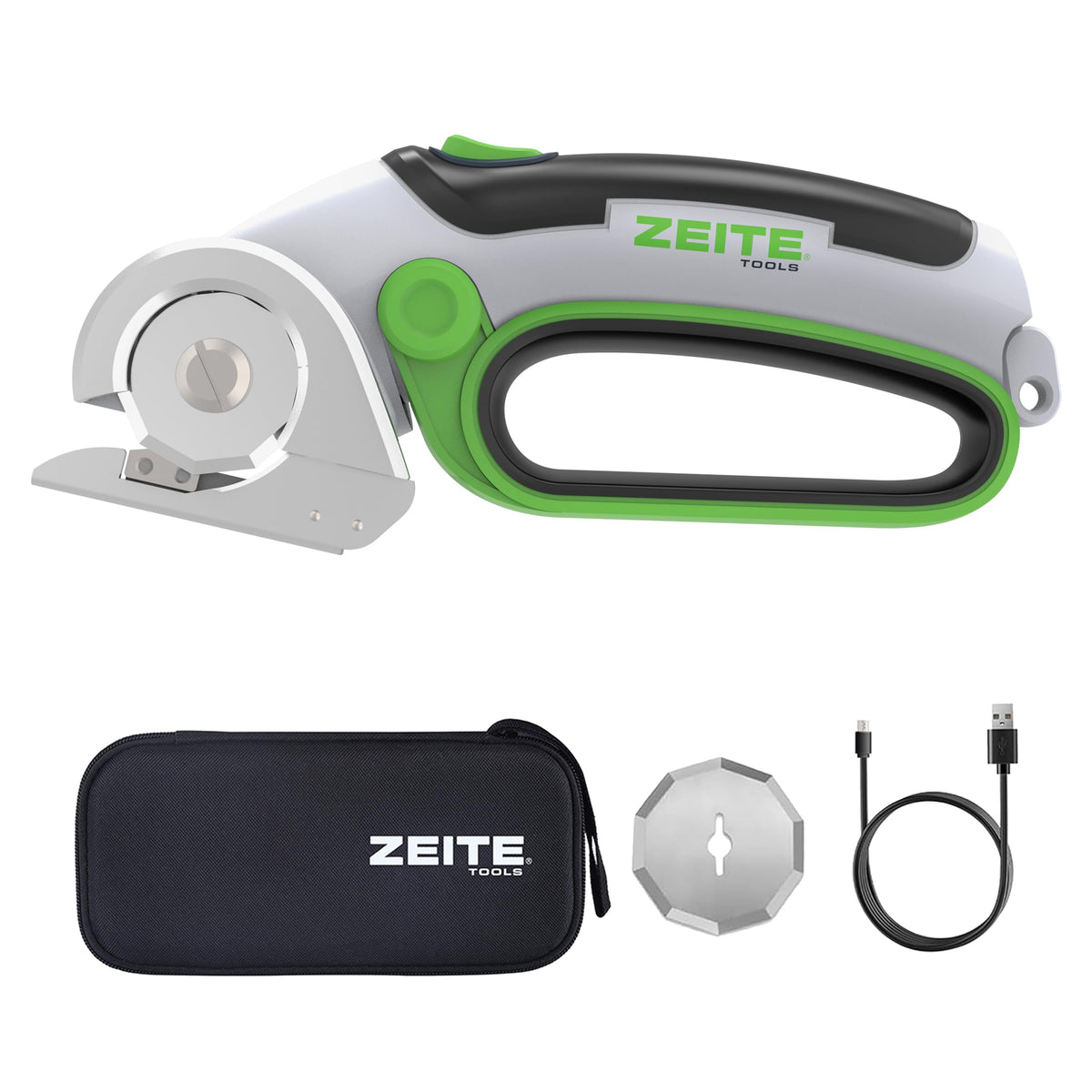 Zeite 4V cordless electric scissors cutting cardboard with precision and ease