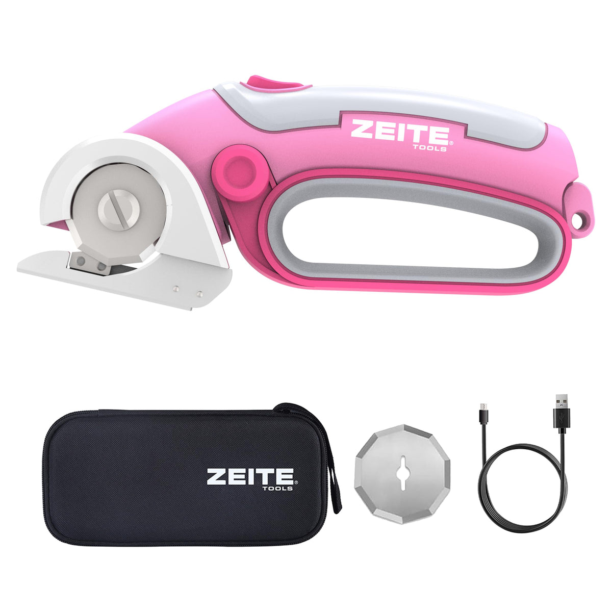 Zeite 4V cordless scissors on machine for smooth cutting of cardboard