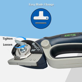 Zeite Deepcut self-sharpening blade stays sharp without extra maintenance.
