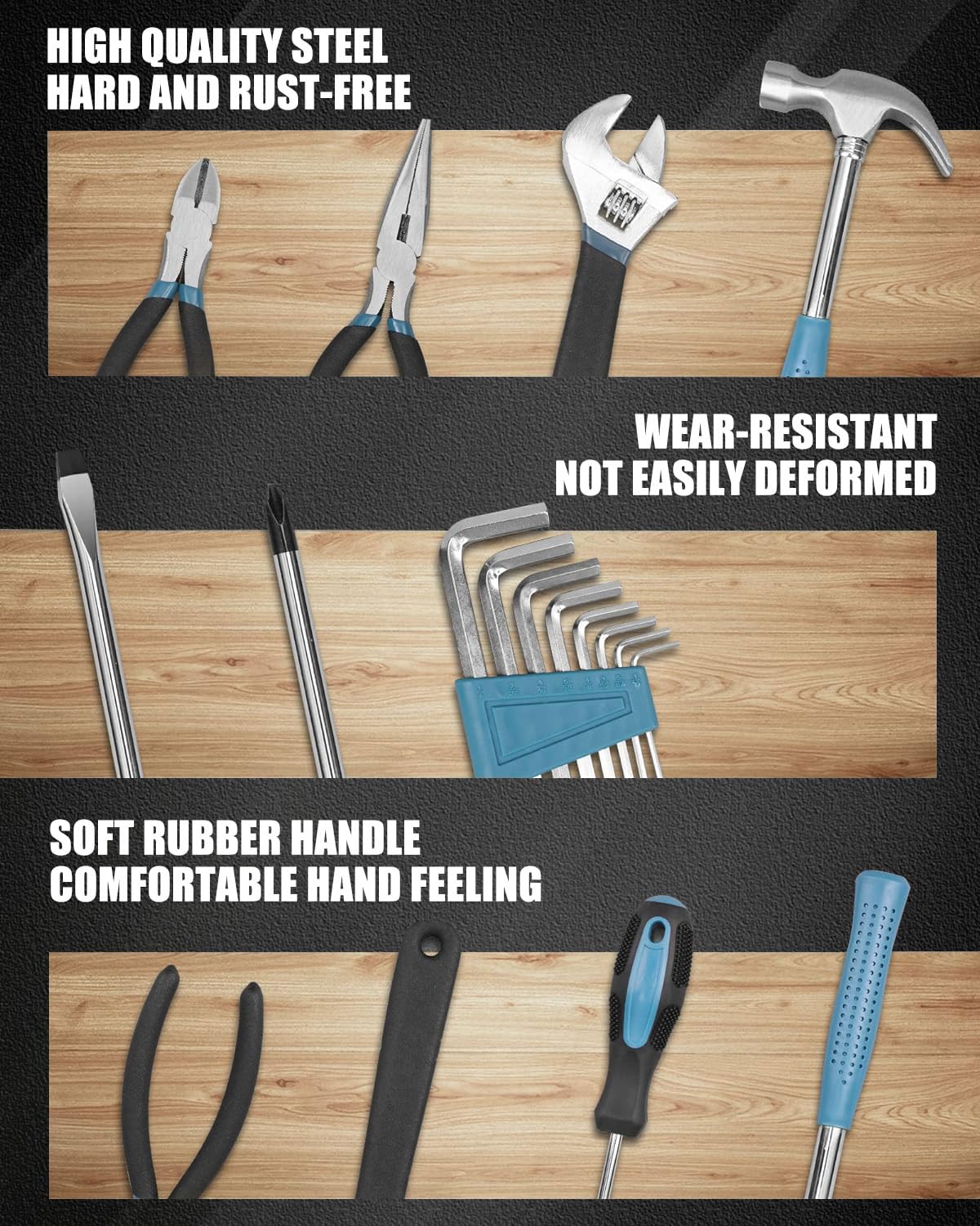 Zeite adjustable wrench adapts to different fasteners.