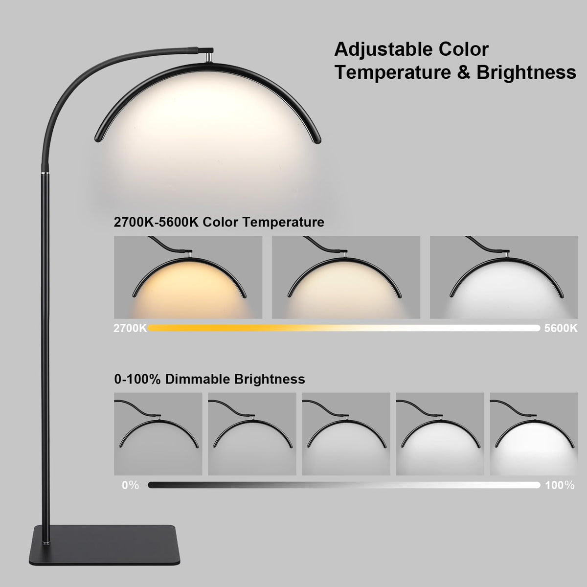 ZEKAHOV 360-degree gooseneck allows effortless angle adjustments.