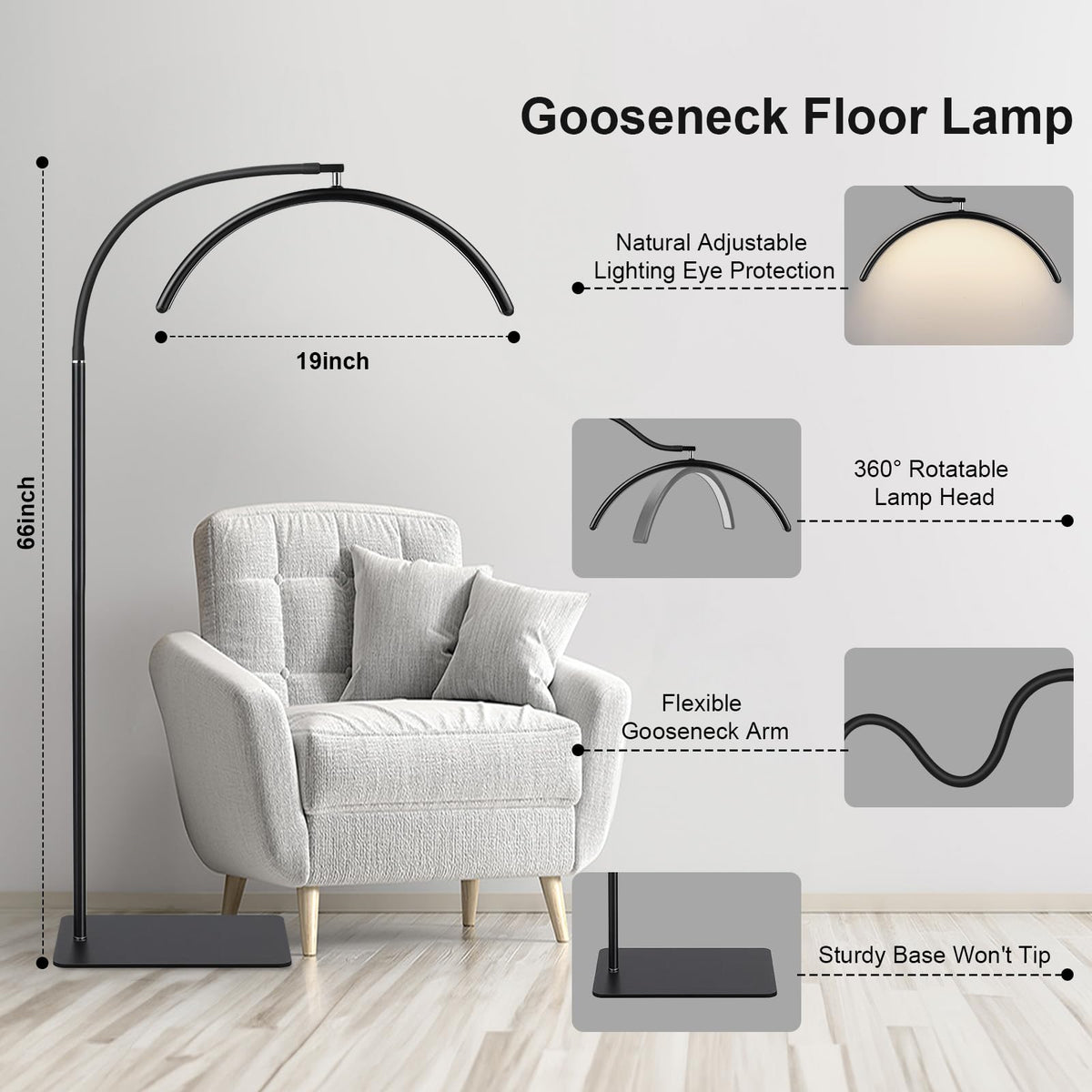 ZEKAHOV color temperature range 2700K-5600K for warm to cool lighting.