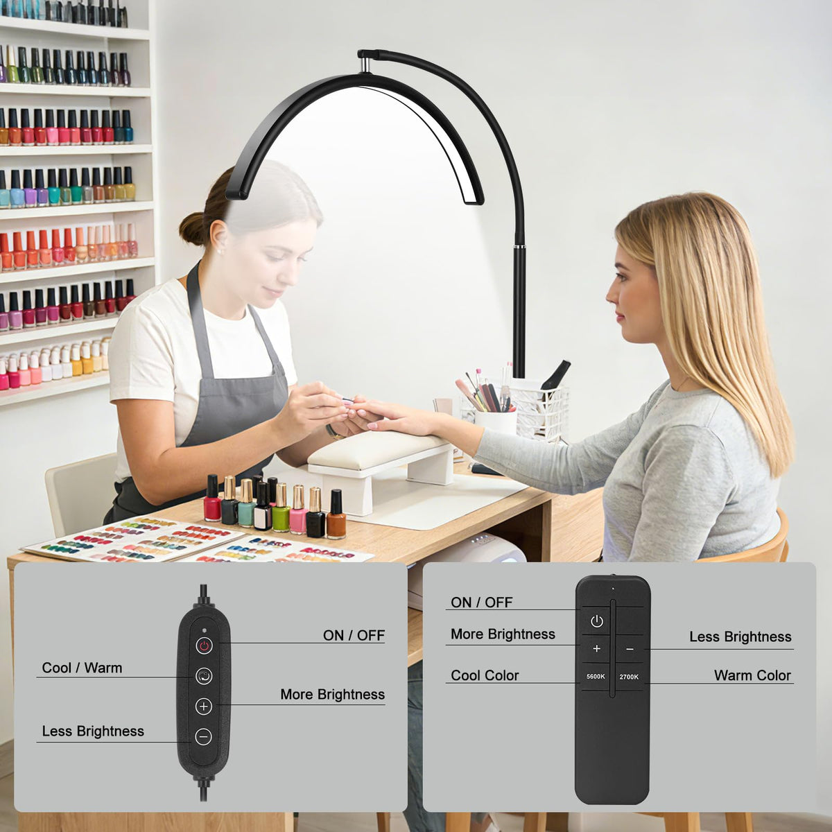 ZEKAHOV dimming and warmth control supports customized brightness.