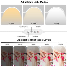 ZEKAHOV 17-inch gooseneck provides precise light positioning
