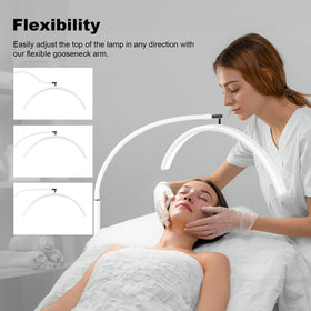 ZEKAHOV half moon lamp with dimmable brightness for precise tattoo outlining.