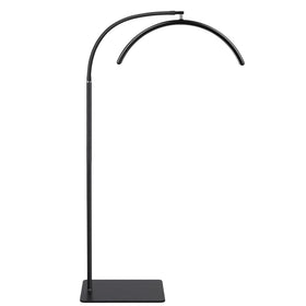 ZEKAHOV Half Moon LED Floor Light showing shadow-free illumination for precise lash work.