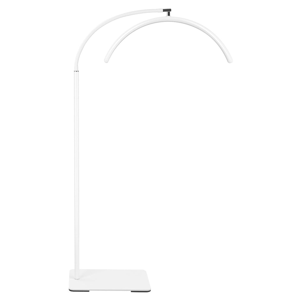 ZEKAHOV Half Moon LED Floor Light shadow-free angle for eyelash extensions.