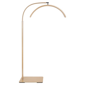 ZEKAHOV half moon LED floor light shadow-free design for precise lash work