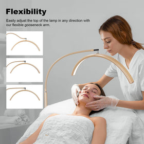 ZEKAHOV LED floor light with CRI 95+ for accurate color during lash and esthetic work