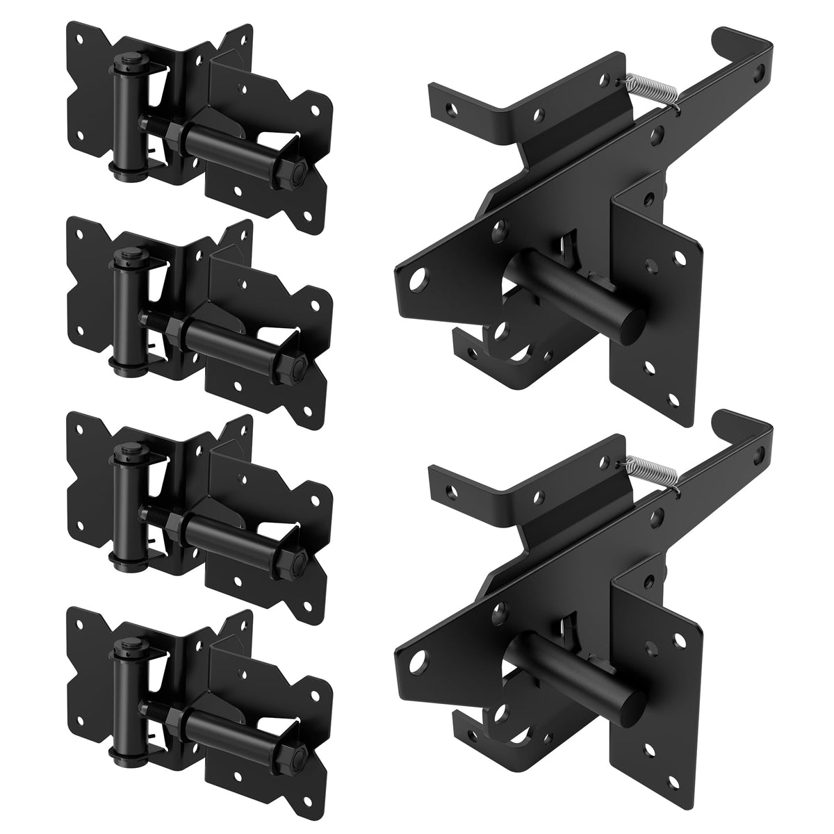 ZEKOO stainless steel gate hardware kit package showing a durable outdoor solution