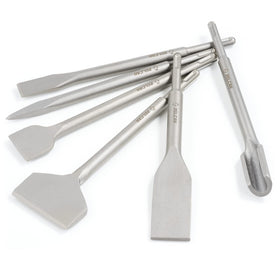 ZELCAN chisel set with SDS Plus shanks for versatile masonry work.