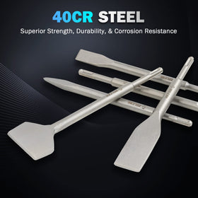 ZELCAN point chisel for detailed chiseling and precise cuts.