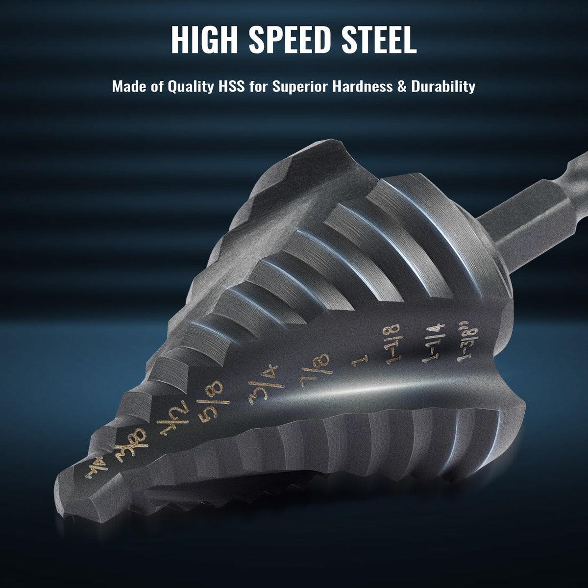 ZELCAN titanium-coated HSS bit ensures durability for faster cuts in metal and other materials.