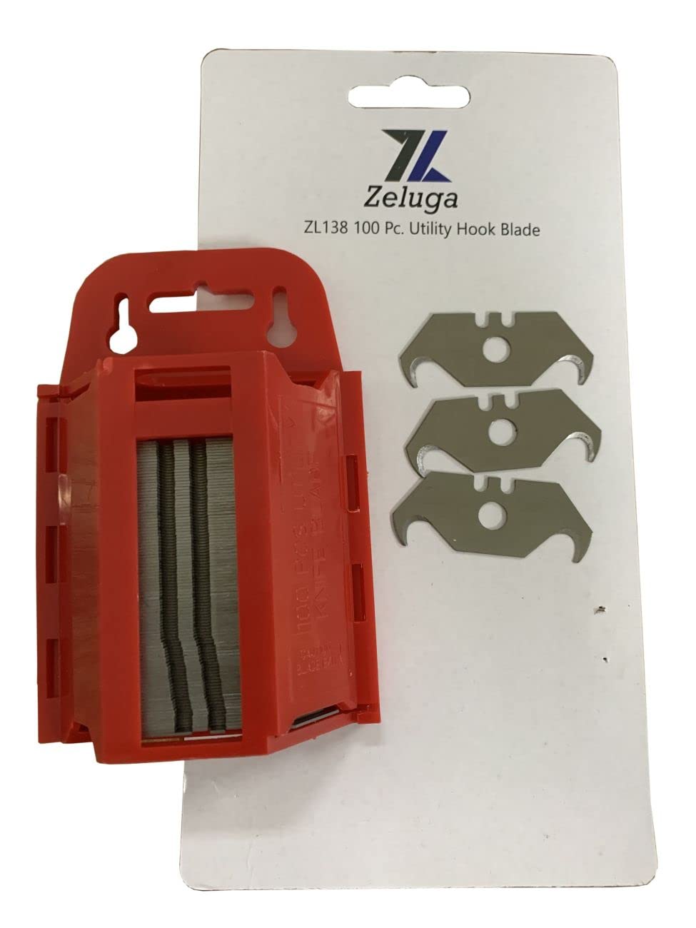 Zeluga 100-count blade set keeps replacements ready.