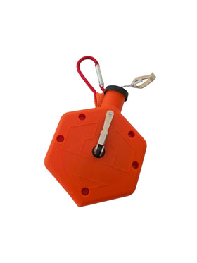 Zeluga 30-146 chalk reel orange enables long-distance precise line marking on sites
