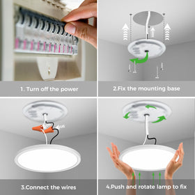 easy installation zemty ceiling light designed for quick setup