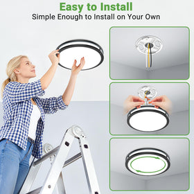 zemty 2-pack 10-inch easy install with included hardware