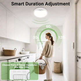 Zemty 4-pack 9-inch ceiling light with toggle to switch color temperature