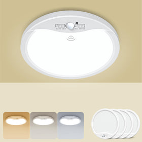 Zemty 4-pack 9-inch garage/basement area lighting for dim corridors