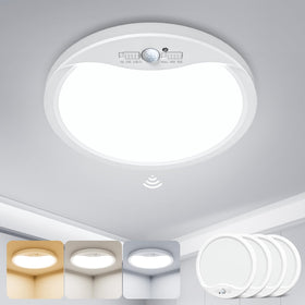 Zemty 4-pack 9-inch hallway/stairwell lighting in dim environment