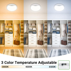 Zemty 4-pack 9-inch motion sensor ceiling light auto mode activated in hallway