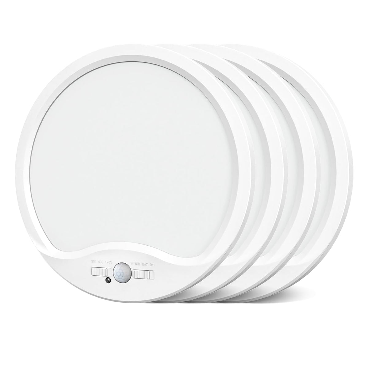 Zemty 4-pack 9-inch motion sensor ceiling light front view for hands-free illumination