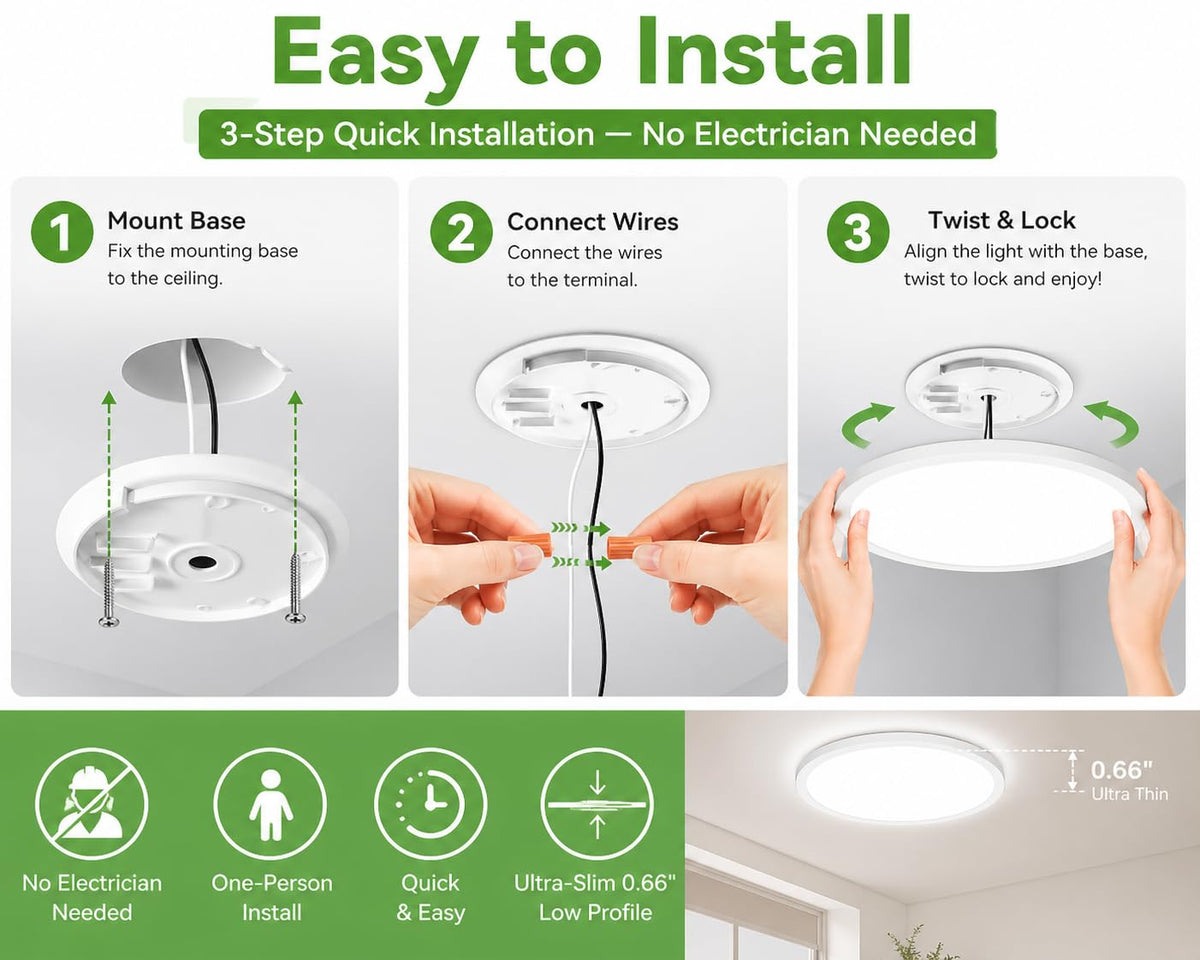 zemty 5CCT adjustable LED ceiling light 3000K-6500K for versatile ambience
