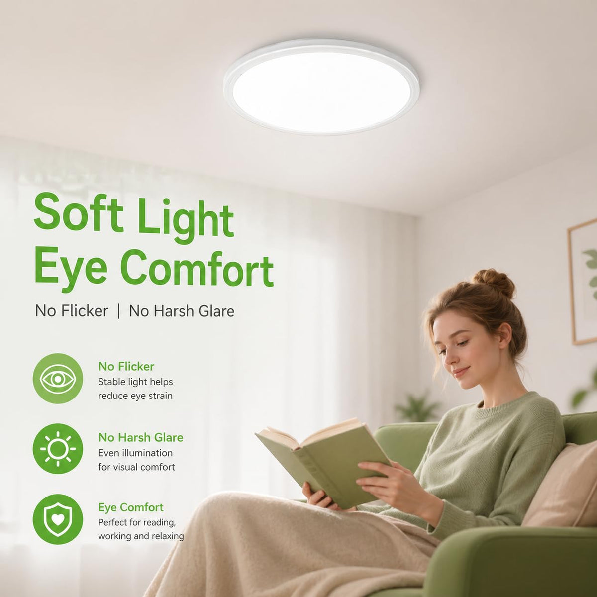 zemty ultra-slim 0.66-inch ceiling fixture ideal for low ceilings