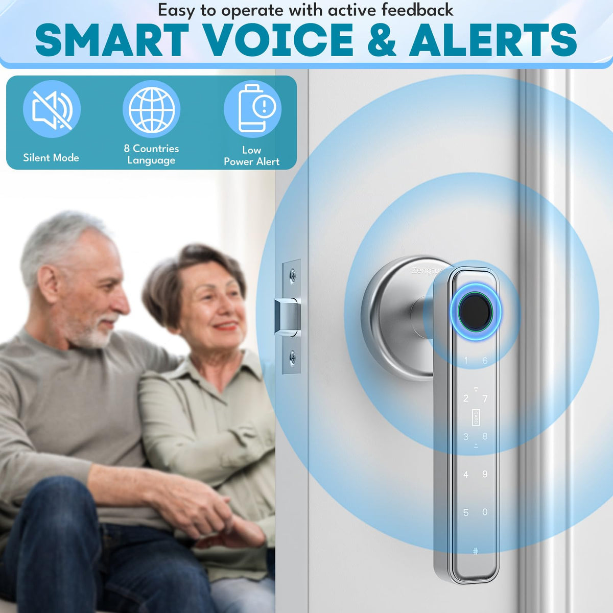 Zengtumy app-control door lock enabling remote management