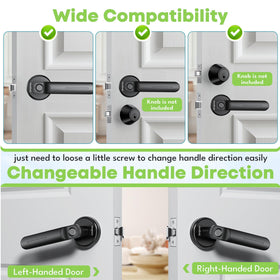 Zengtumy compact black design suits any door while preserving convenient access.
