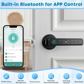 Zengtumy door lock auto-lock feature helps prevent unauthorized entry