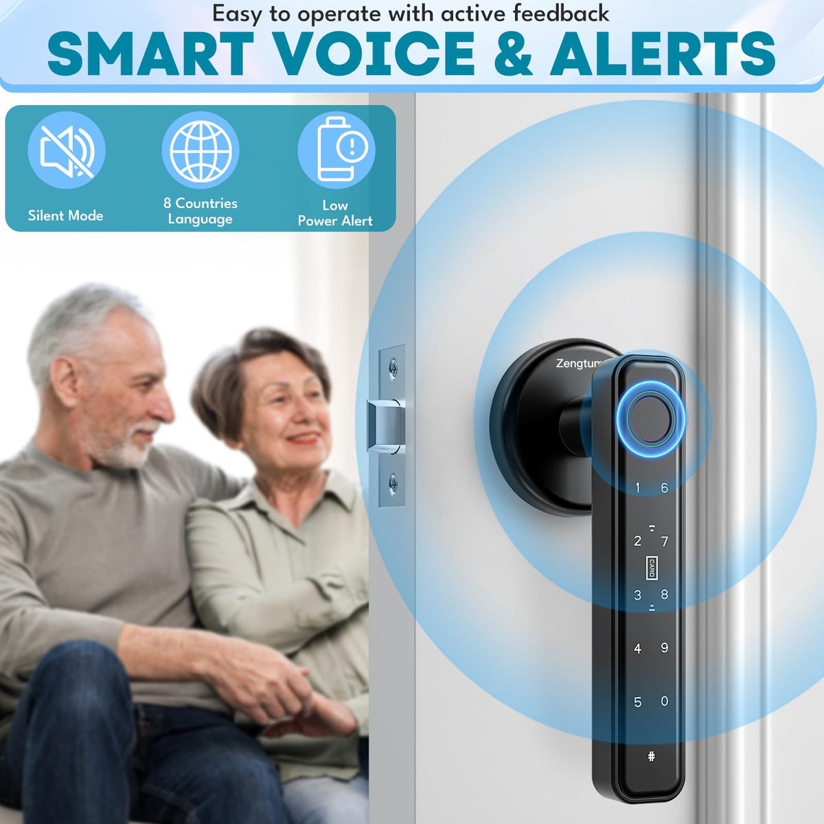 Zengtumy auto-lock feature provides peace of mind after closing