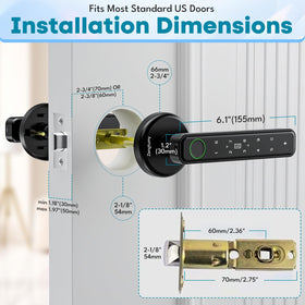 Zengtumy door lock keypad usage illustrating convenient multi-method entry