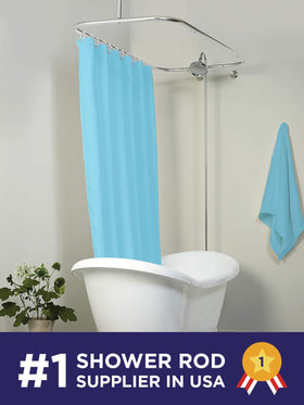 Zenna Home rustproof aluminum rod resists corrosion for long-lasting use.