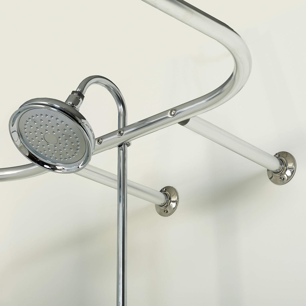 Zenna Home wall and ceiling mount provides stable curtain support.