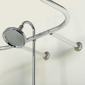 Zenna Home wall and ceiling mount provides stable curtain support.