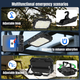 Zenndpoon 180-degree swivel handle lets you adjust the lighting angle for precise work.