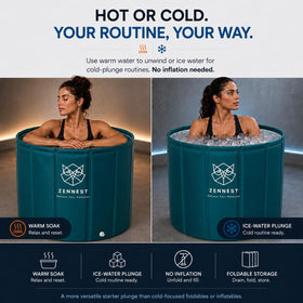 Zennest 2-in-1 hot cold plunge for versatile home therapy
