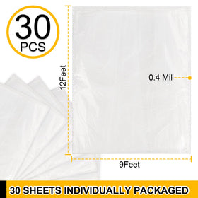 ZENOWICK plastic tarp tear-resistant material supports clean remodeling and painting work