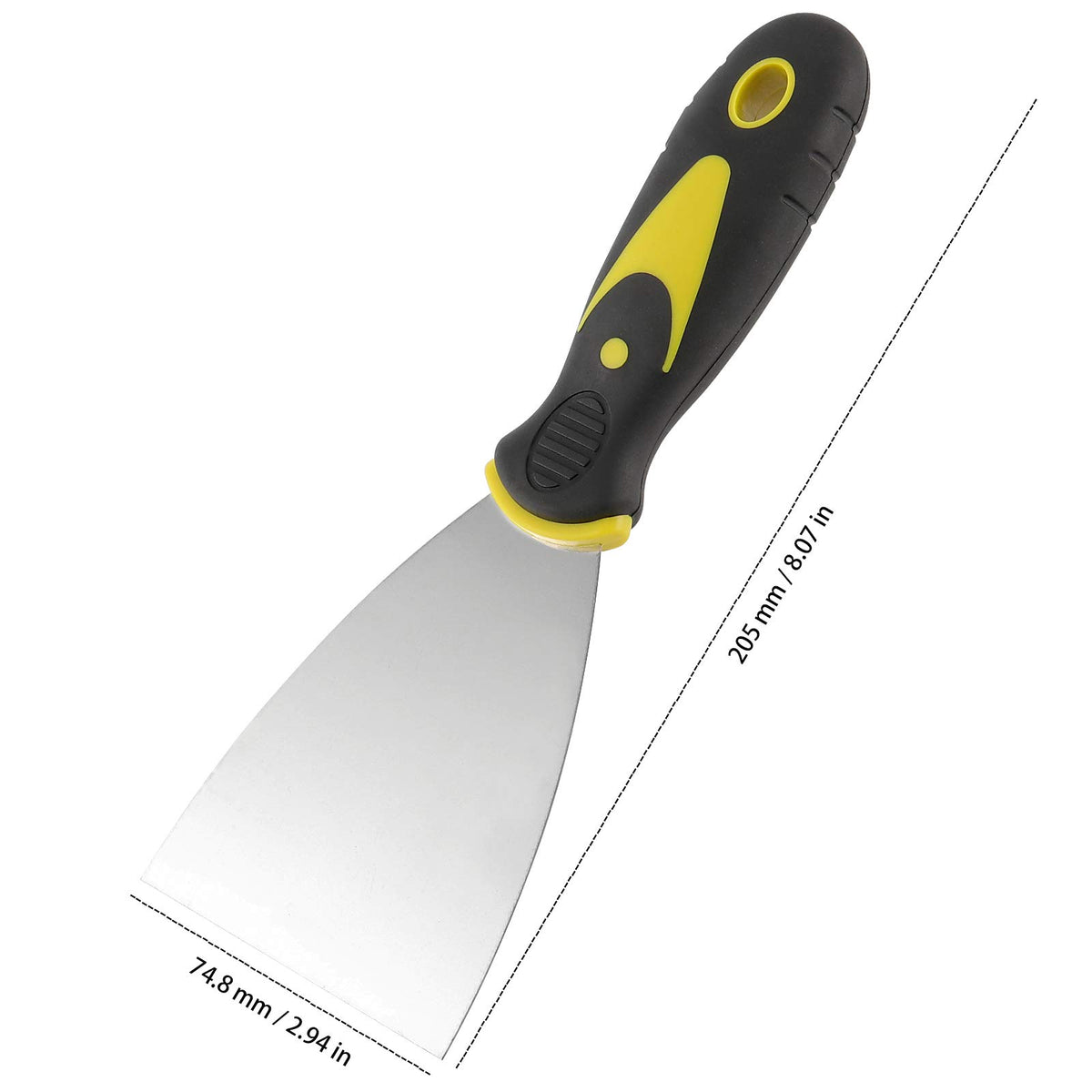 ZEONHAK stainless steel blade resists rust for durable scraping tasks.