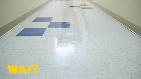 After applying, Zep Stain Resistant Floor Sealer dries in about 30 minutes