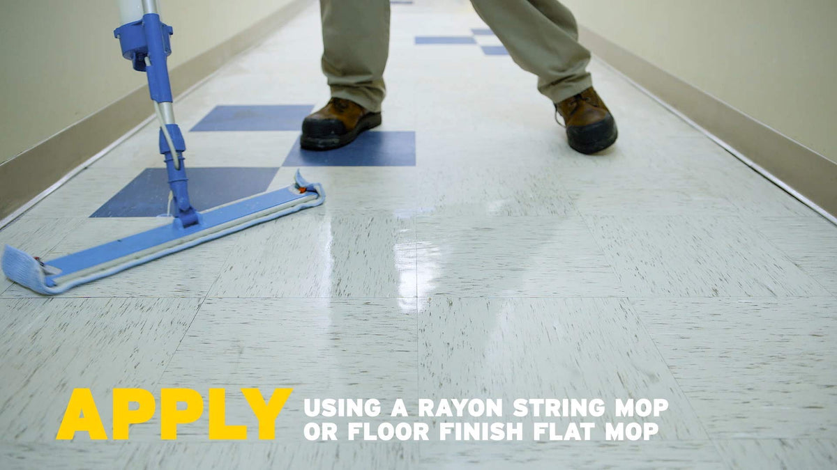 Zep Stain Resistant Floor Sealer for no-wax vinyl protects without altering appearance