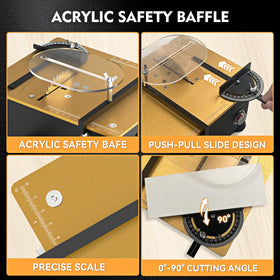 Zericuf mini table saw 16 page manual guides beginners