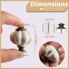 Zernmiarder 12-pack pumpkin knobs with screws ready for easy DIY cabinet upgrades.