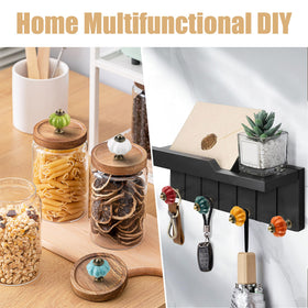 Zernmiarder kitchen cabinet hardware with pumpkin shape enhances closets and storage spaces.