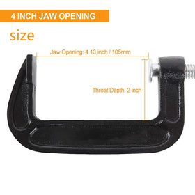 Zeromall ergonomic T-handle enhances grip for extended clamping tasks.