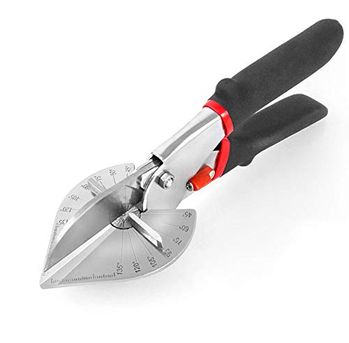 Zeromall multi-angle shear cutters enabling 135-degree angles for complex molding and trim work