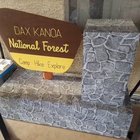 ZeroStage stone wallpaper adds living room stone-look decor