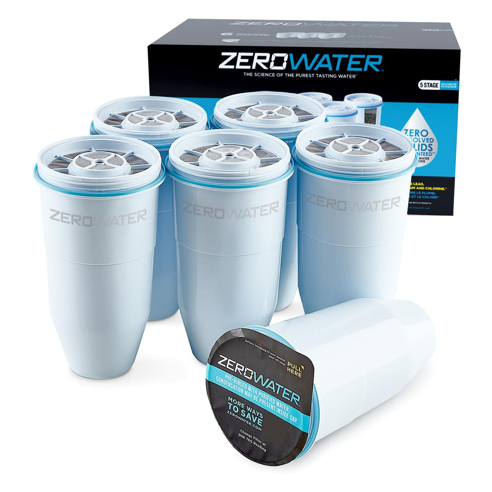 ZeroWater 5-stage replacement filter pack for purer-tasting water.
