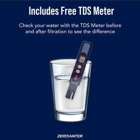 ZeroWater multi-stage filtration demonstrates advanced purification.